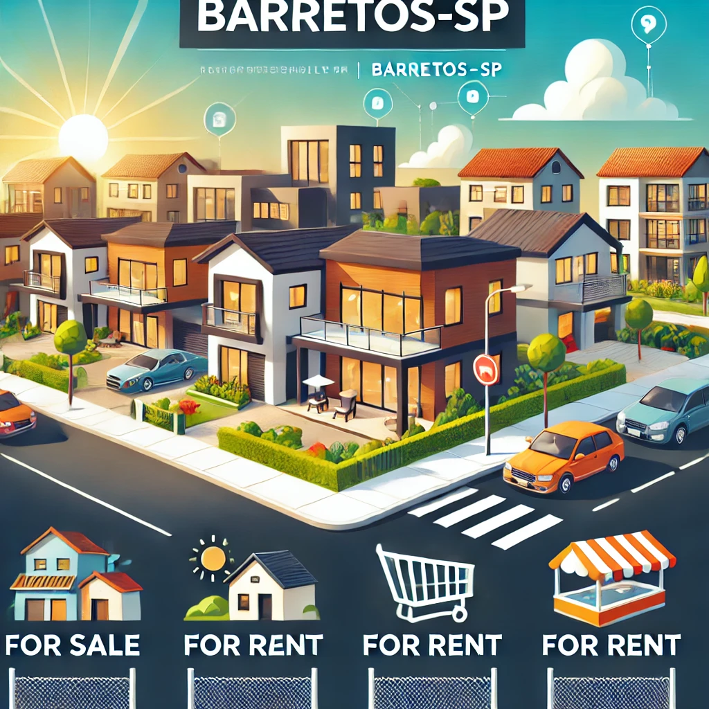 Imóveis residenciais e comerciais em Barretos-SP para compra ou aluguel